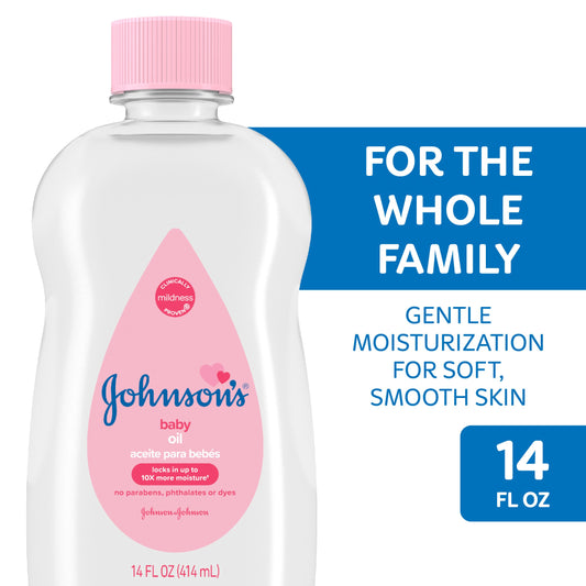 Johnson's Baby Pure Mineral Oil - Original - 14 Fl Oz