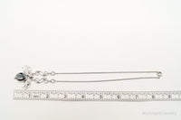 Antique Hematite Sterling Silver Filigree Necklace