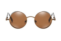 Luxury Popular Retro  Gothic Steampunk Polarized Men and  Women Brand Designer Vintage Round High Quality Metal Frame Sunglasses With UV400 Protection