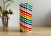 Semi-Transparent Rainbow Skinny Modular Vase – Built with Major Brand Compatible Bricks