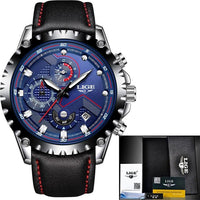 Business Elegant Men's  Watch With Chronometers Day View  Fluorescent Hands Excellent Look Unique Design Perfect Gift For Your Man