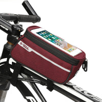 Bike Bag Bicycle Bag Phone Case For Bicycle Cycling Mobile Bike Accessories Head Tube Cell Mobile Phone Bag Case Waterproof Bike Handlebar Bag Bicycle Phone Mount Bicycle Phone Mount Holder Pouch Bag Cycling Frame