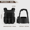 Votagoo 601 Laser Cut Molle Vest Adjustable Plate Carrier Tactical Military Vest