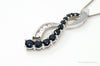 Designer Alwand Vahan Sapphire Cubic Zirconia Sterling Silver Necklace
