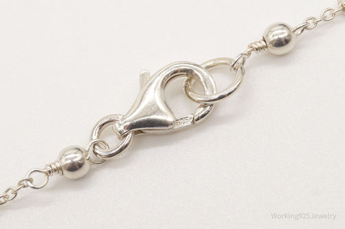 Vintage Violet Crystal Sterling Silver Necklace