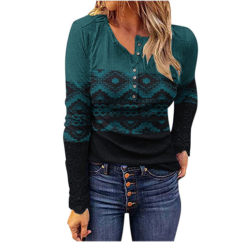 Desert Sunset Cowgirl Knit Top