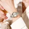 Women's Gold Stainless Steel Quartz Watch Dual Calendar