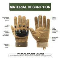 Tactical Military Airsoft Gloves for Outdoor Sports, Paintball, and Motorcycling with Touchscreen Fingertip Capability Jupiter Gear