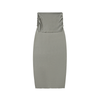 Dyed Washed Straight Hip-Hugging Slim Skirt