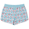 Flamingo Blue Floral Loose Shorts