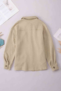 Comfortable Button-Down Collared Jacket Classic Lightweight Classic Design With Pockets
