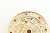 Designer Ross Simons Garnet Motif Gold Over Sterling Silver Pendant