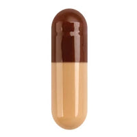 Capsugel Coni-Snap Gelatin Capsules, Size #1, Brown/Light Pink, 1,000 Count