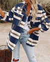 Western Charm Plaid Wool Coat - Cozy Checkered Wool Coat for Cowgirl Style Women