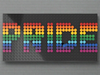 Build-It-Yourself DIY Pride Pixel Art Sign Kit – 32x16 Studs | Rainbow Mosaic on Black Base