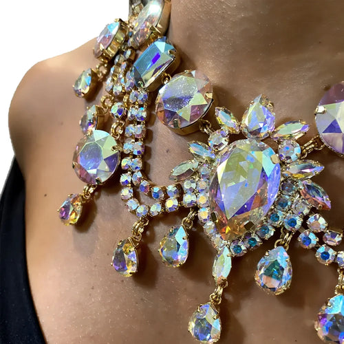 Rhinestone Statement Necklace