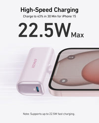 Anker Nano Power Bank (22.5W, Built-In USB-C Connector)