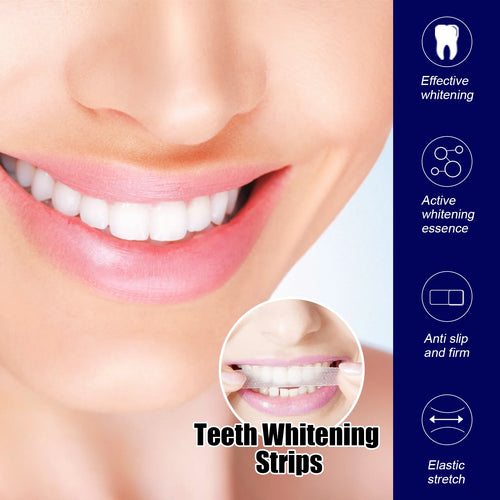 Eelhoe 7pcs Teeth Whitening Strips Oral Hygiene Care Dental Bleaching Tooth Brightener Smoke Tea Teeth Yellow Remove Patches