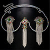 Sexy Tassel Color Crystal Chest Chain Necklace Women Bikini Accessories Sparkling Rhinestone Bra Body Chain Beach Charm Lingerie