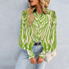 Boho Printed Lantern Sleeve Top – Relaxed Fit Casual Shirt for Country Girls
