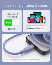 Anker <b>641</b> USB-C to Lightning Cable (Flow, 3 ft Silicone)