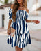 White Blue Stripe / S