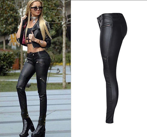 Rebel Rider Multi-Zip Skinny Motorcycle Pants - Edgy Street Style & Bold Fit