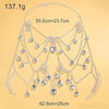 Exaggerated Rhinestone Butterfly Body Chain Top – Luxury Crystal Butterfly Pendant Bra Harness for Stage Costumes, Festivals & Raves