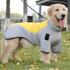 Warm Dog Jacket for Winter Cold Weather, Soft Waterproof Reflective Medium Large Dog Jacket Coat Vest with Sleeves High Collar