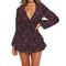 Black Base Purple Print / S
