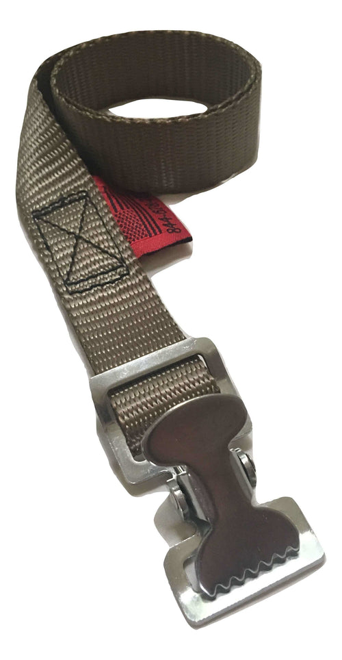1" x 30 inch Stainless Steel Alligator Spring Clip Tourniquet Wrap Strap | COLOR OPTIONS RatchetStrap.Com