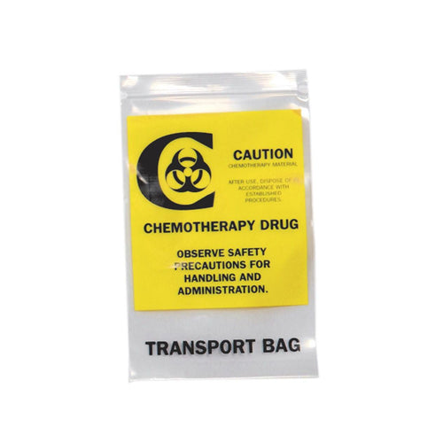 Chemotherapy Transfer Zip Bag, 12" x 15", 500 Count