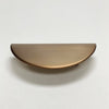 Brushed Bronze "Horizon" Semi-circle Drawer Pulls Euro • Knobs