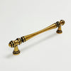 Cabinet Hardware "Palermo" Drawer Pulls and Knobs in Antique Brass Euro • Knobs