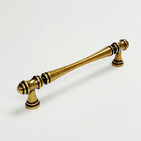 Cabinet Hardware "Palermo" Drawer Pulls and Knobs in Antique Brass Euro • Knobs