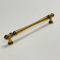 Cabinet Hardware "Palermo" Drawer Pulls and Knobs in Antique Brass Euro • Knobs