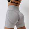 Country Girl High-Waisted Fitness Shorts | Butt Lifting & Ribbed Activewear for Yoga & Running