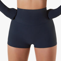 High-Waisted Ribbed Fitness Shorts | Butt Lifting & Flattering Activewear for Yoga, Running & More