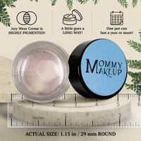 Crystal Any Wear Creme - A Waterproof Multi-tasking creme to powder product for eyes, cheeks & lips. Can be worn anywhere