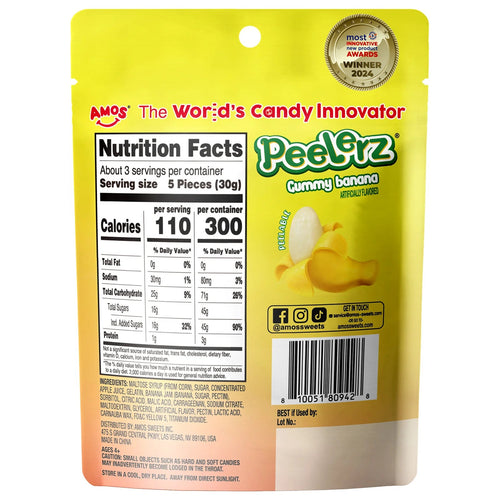 Amos Peelerz Banana 6 pack (3oz)