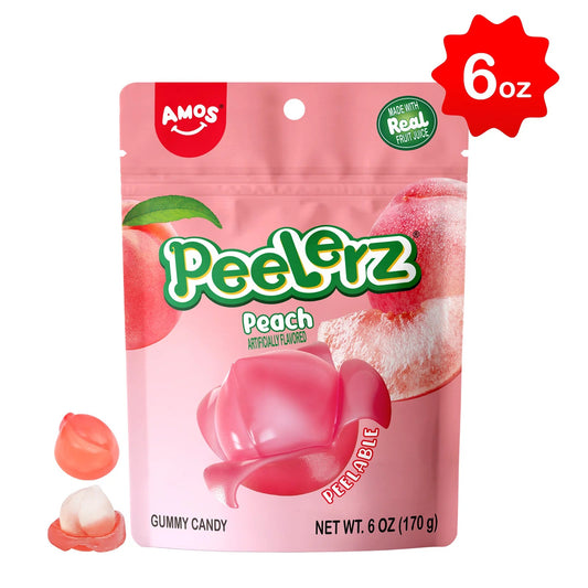 Amos Peelerz Peach 6 pack (6oz)
