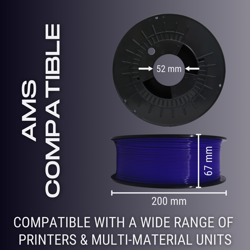Police Blue AF 1.75mm PCTG Filament Made in the USA!