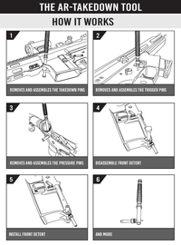 The AR-Takedown Tool ™ - The AR-15 Multi Tool & AR-15 disassembly tool (AR-TT ™)