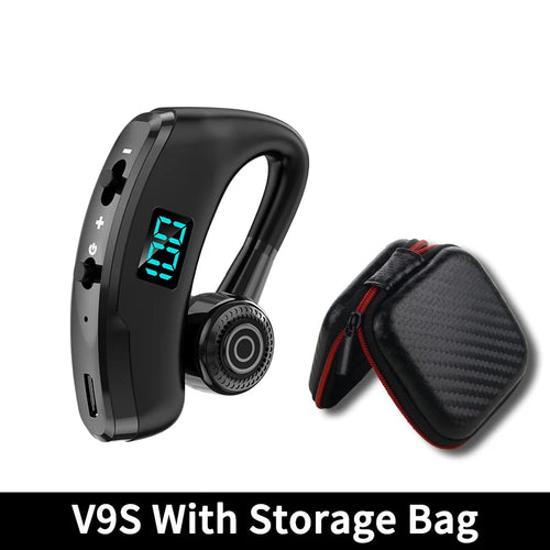 Hot Sell V8S/V9S Earphone Bluetooth 5.0 Business Handsfree Wireless Headphone Stereo Waterproof Sports Earbuds Haedset With Mic