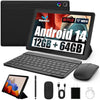 A10L 10 Inch Android Tablet 12GB RAM 64GB ROM IPS HD Touch Screen with Keyboard Case Mouse Stylus - 8 in 1 Tablet Kit