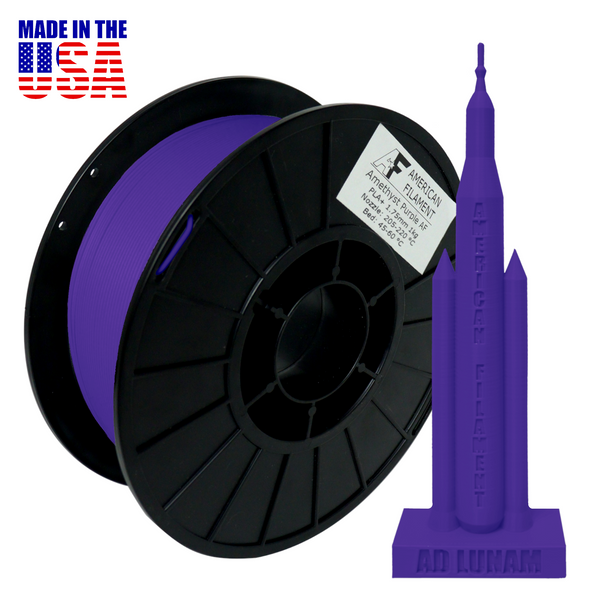 Amethyst Purple AF 1.75mm PLA+ Filament Made in the USA! American Filament