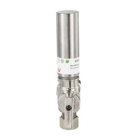 10 Pcs 1/4 Turn Stop Angle Valve, 1/2" Nominal (5/8" OD) Compression x 3/8" OD With Stainless Steel Water Hammer Arrestor, Chrome Plated Brass