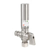 1/4 Turn PEX-A Cold Expansion Stop Angle Valve, 1/2" PEX Expansion x 3/8" OD With Stainless Steel Water Hammer Arrestor, Chrome Plated Brass Plumbingsell