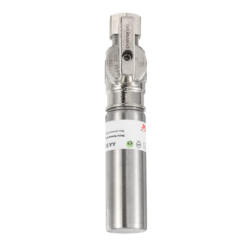 10 Pcs 1/4 Turn Stop Angle Valve, 1/2" Barb Crimp PEX x 3/8" OD With Stainless Steel Water Hammer Arrestor, Chrome Plated Brass