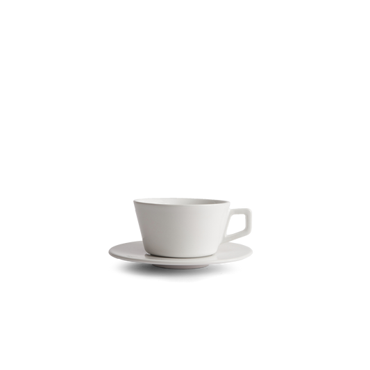 6oz Cappuccino Cup & Saucer - White Created Co.